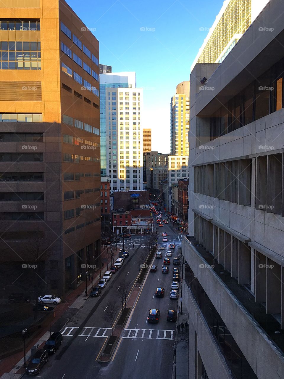 City life - Boston streetscape