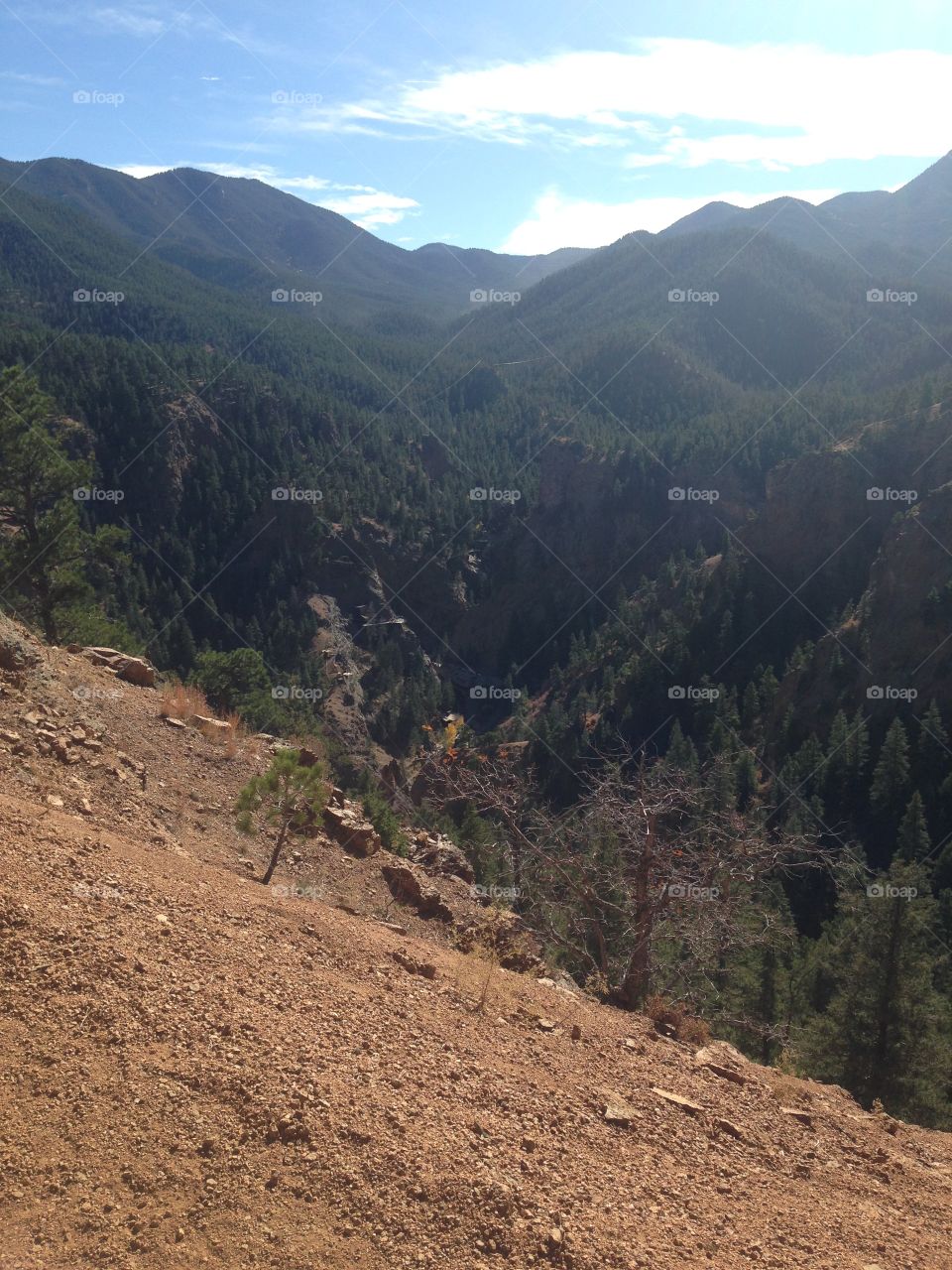 Mountains in Cheyenne canyon