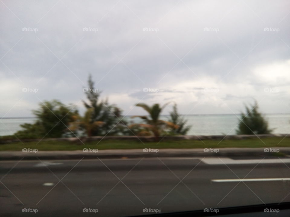 beach and clouds