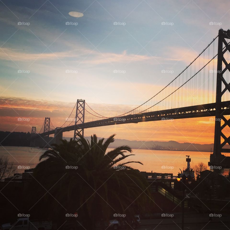 San Fransisco mornings BAY BRIDGE