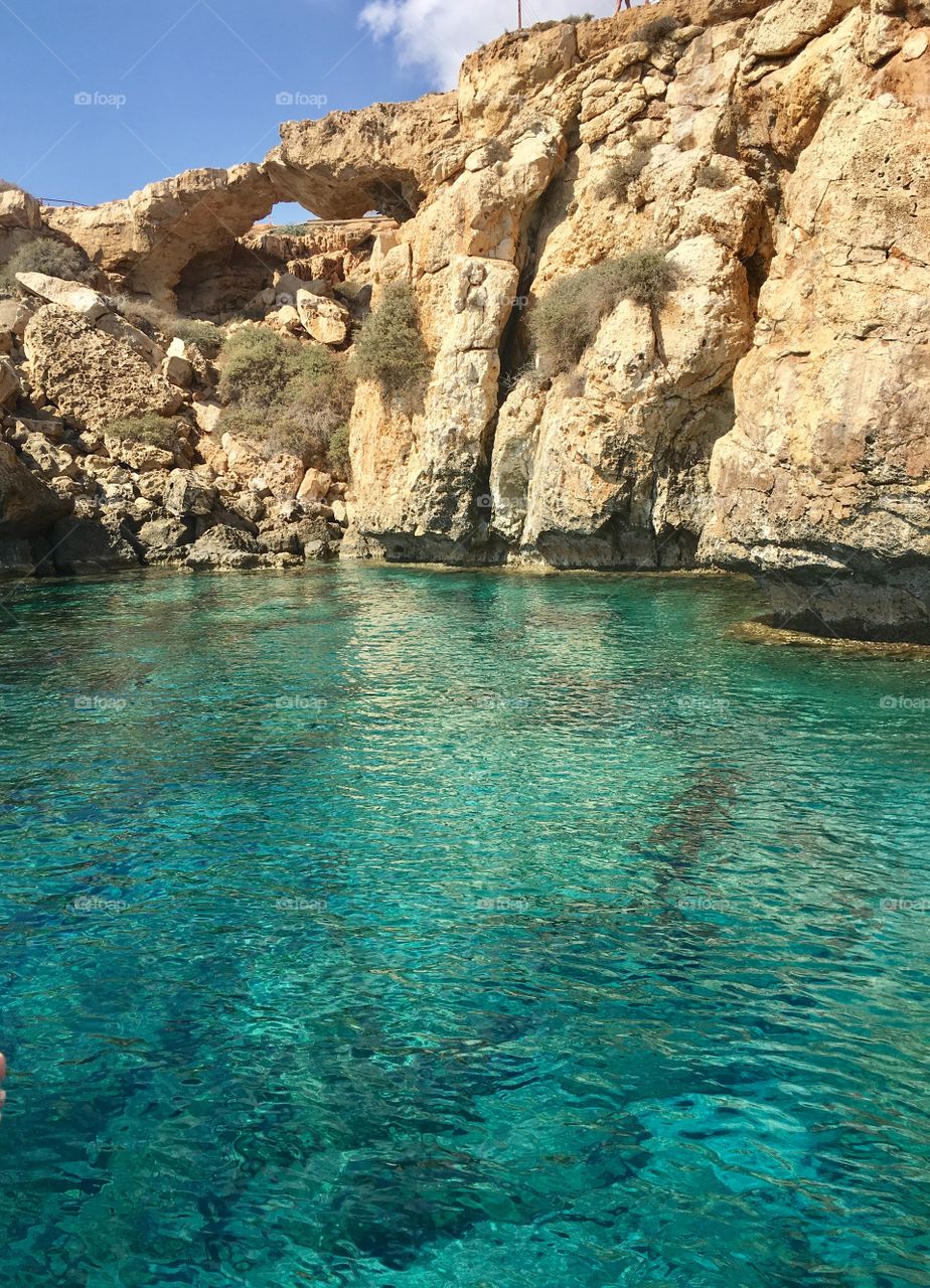 View of a rocky cliff