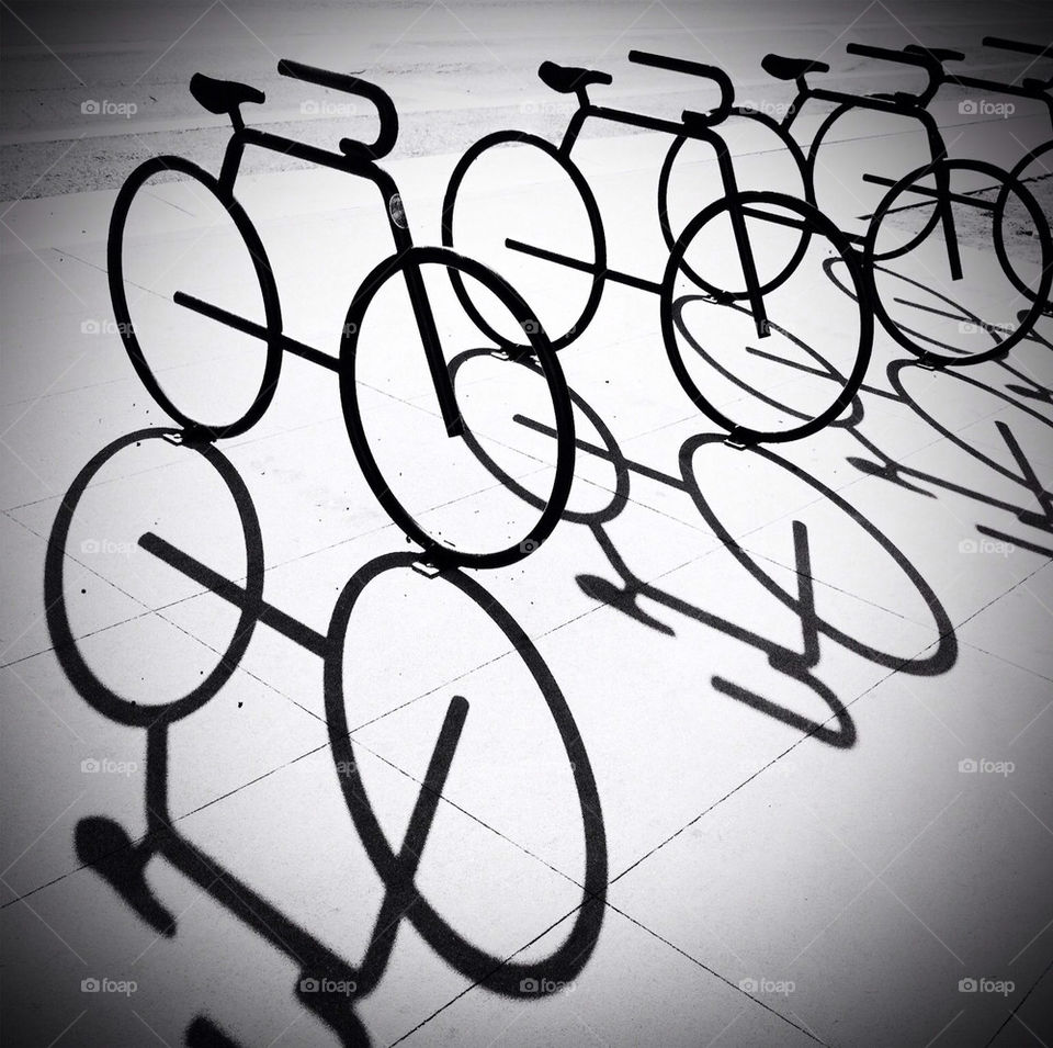 bicycle shadow bike blackandwhite by brg513