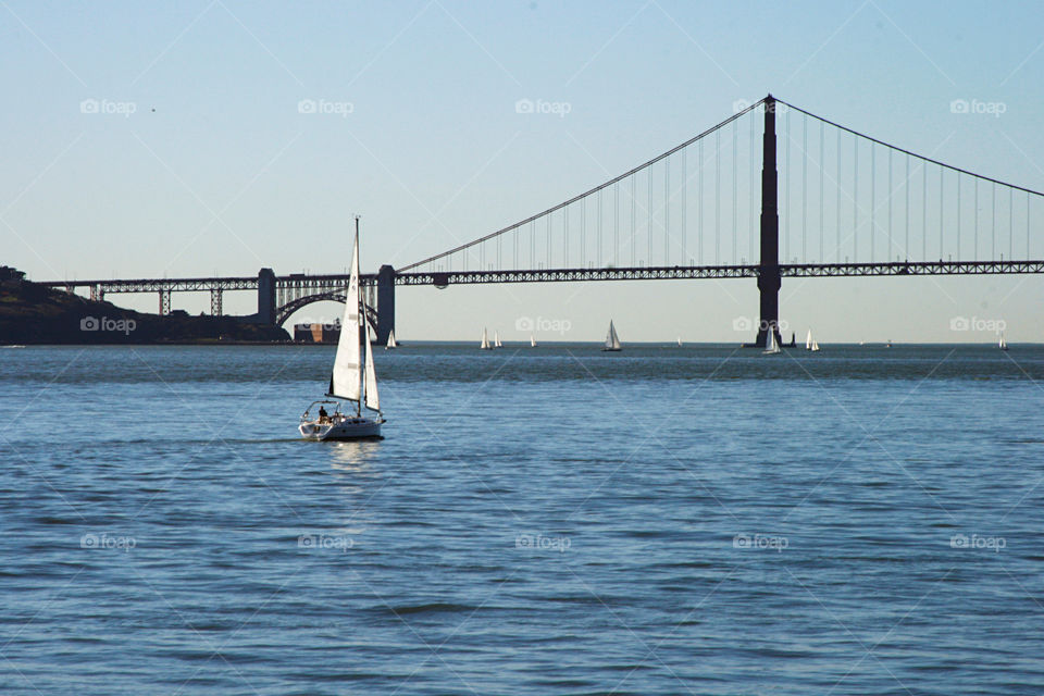 Yacht and bridge 