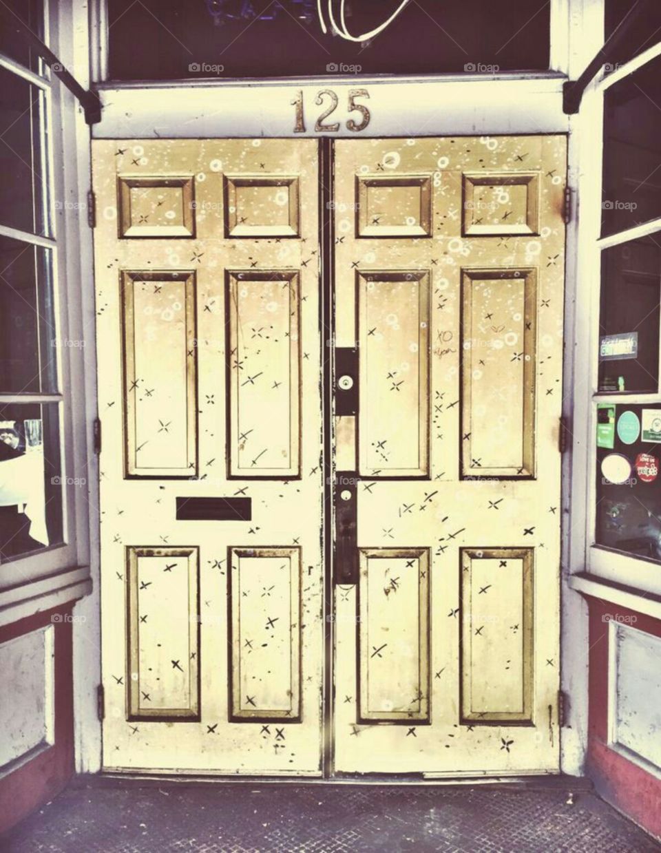 Doors at the XO Cafe