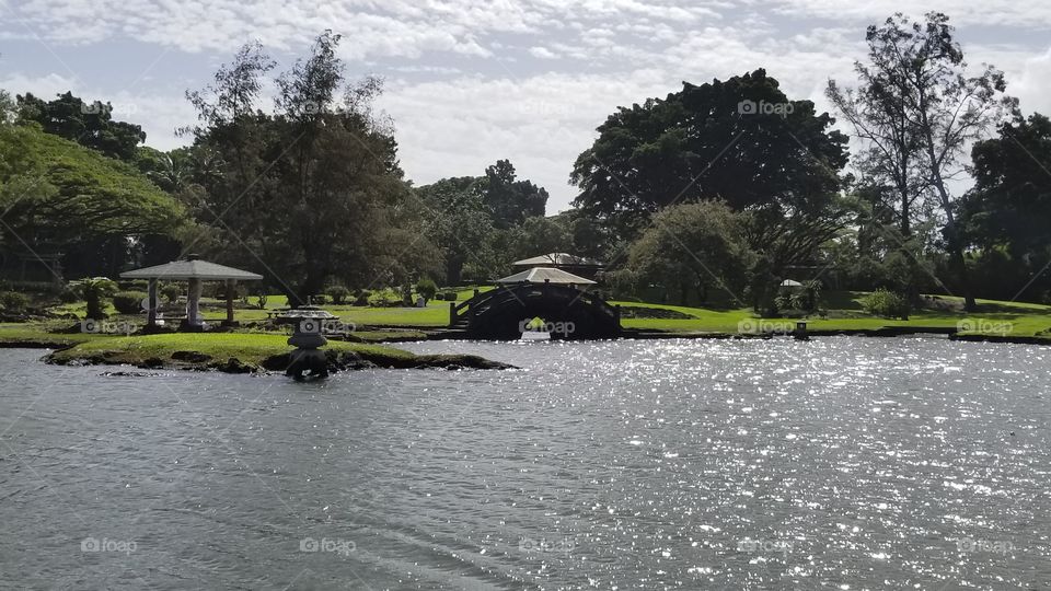 Japanese garden in Hilo Hawai'i