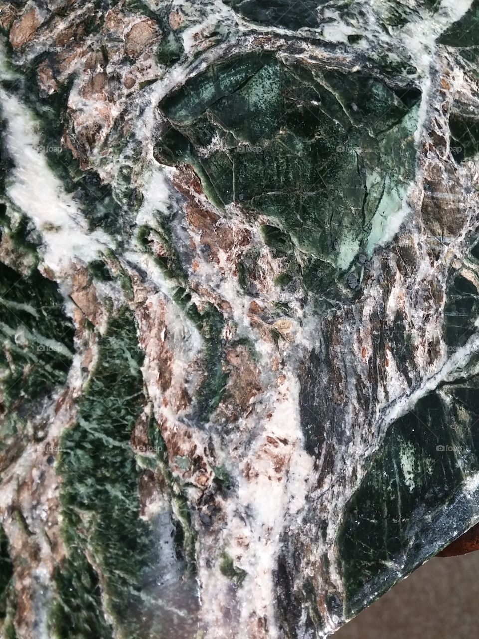 Deep Green Marble Table Surface Texture.