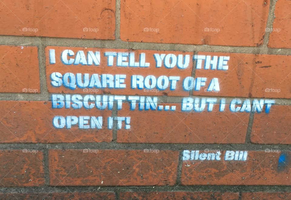 Silent Bill stencil street art 