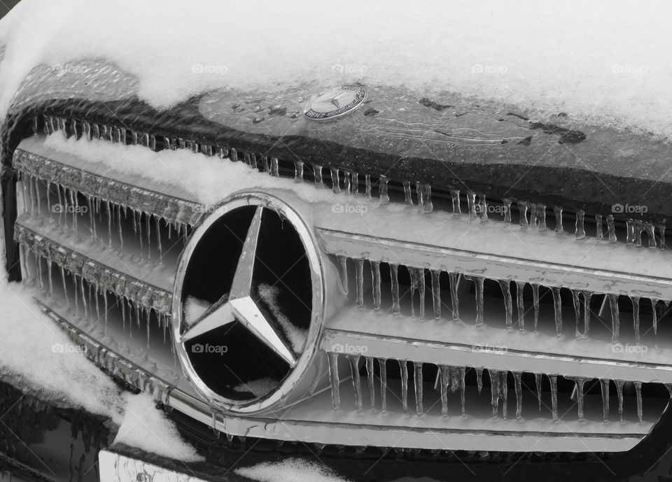 Ice cold Mercedes
