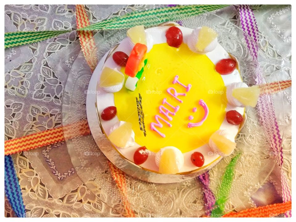 A VERY NICE BRIGHT CUTE AWESOME HAPPY BIRTHDAY CAKE LOOKING VERY
LOVELY AND DEZINER.