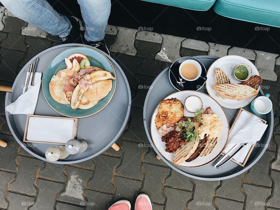 Lunch outdoors