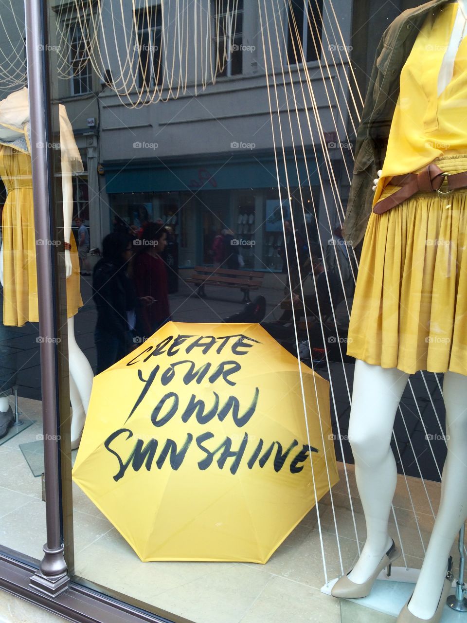 Sunshine. Shop window display 