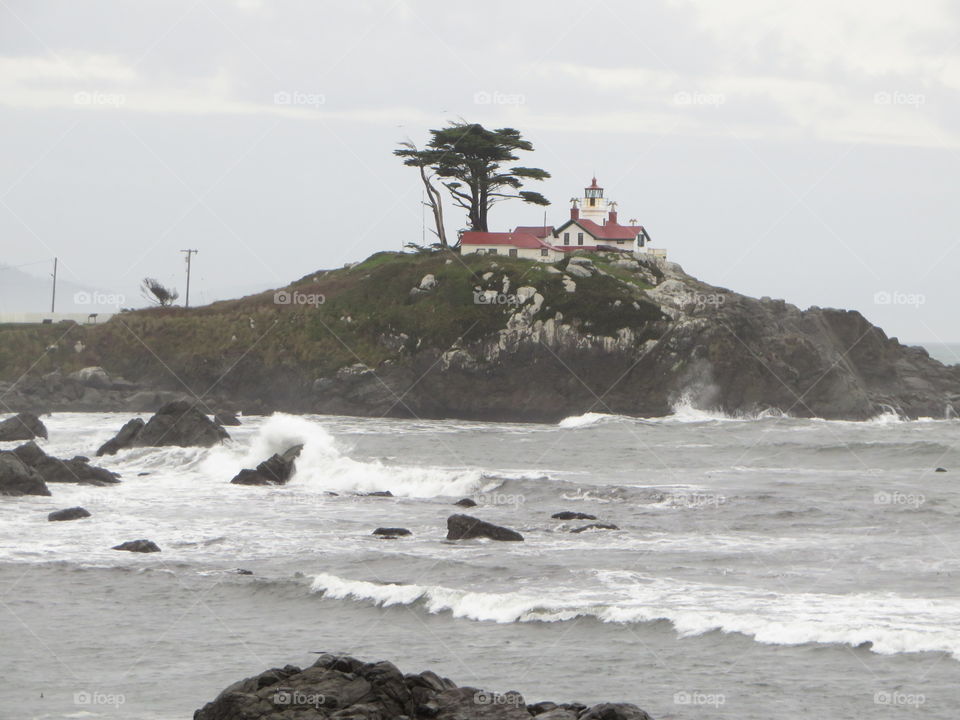 Light house on CA coast