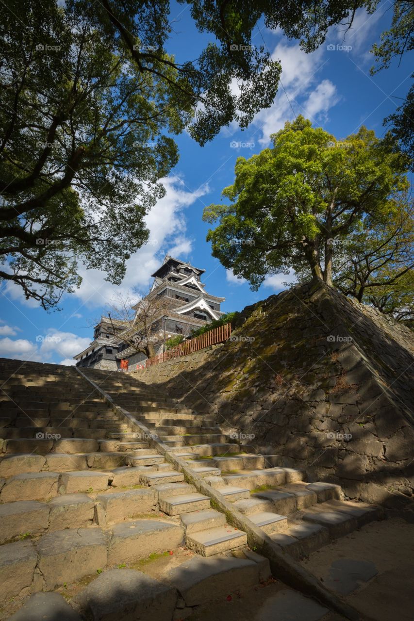 Kumamoto castle. A traditional Japanese castle - Kumamoto castle