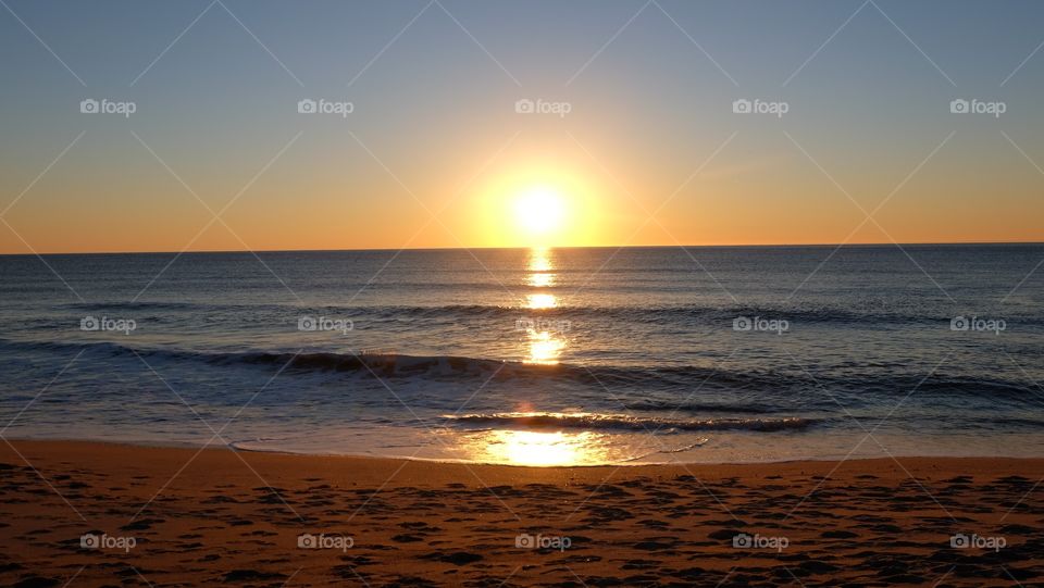 Sunset on the beach