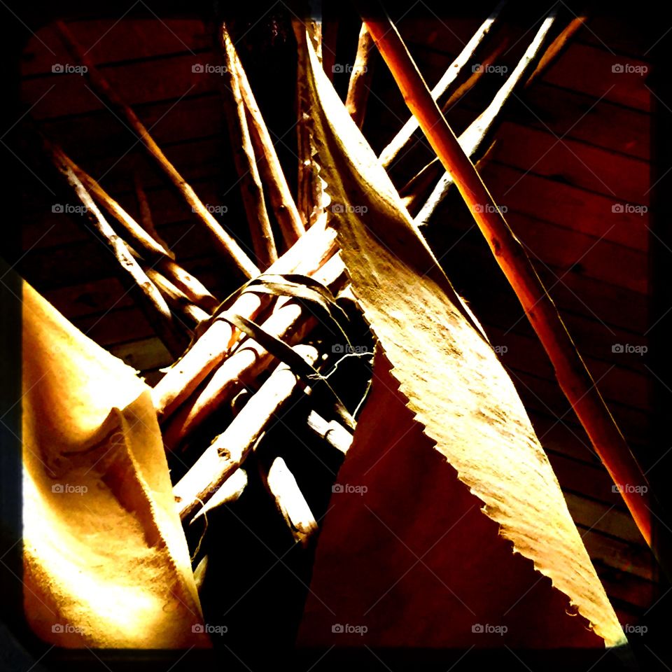 Teepee abstract