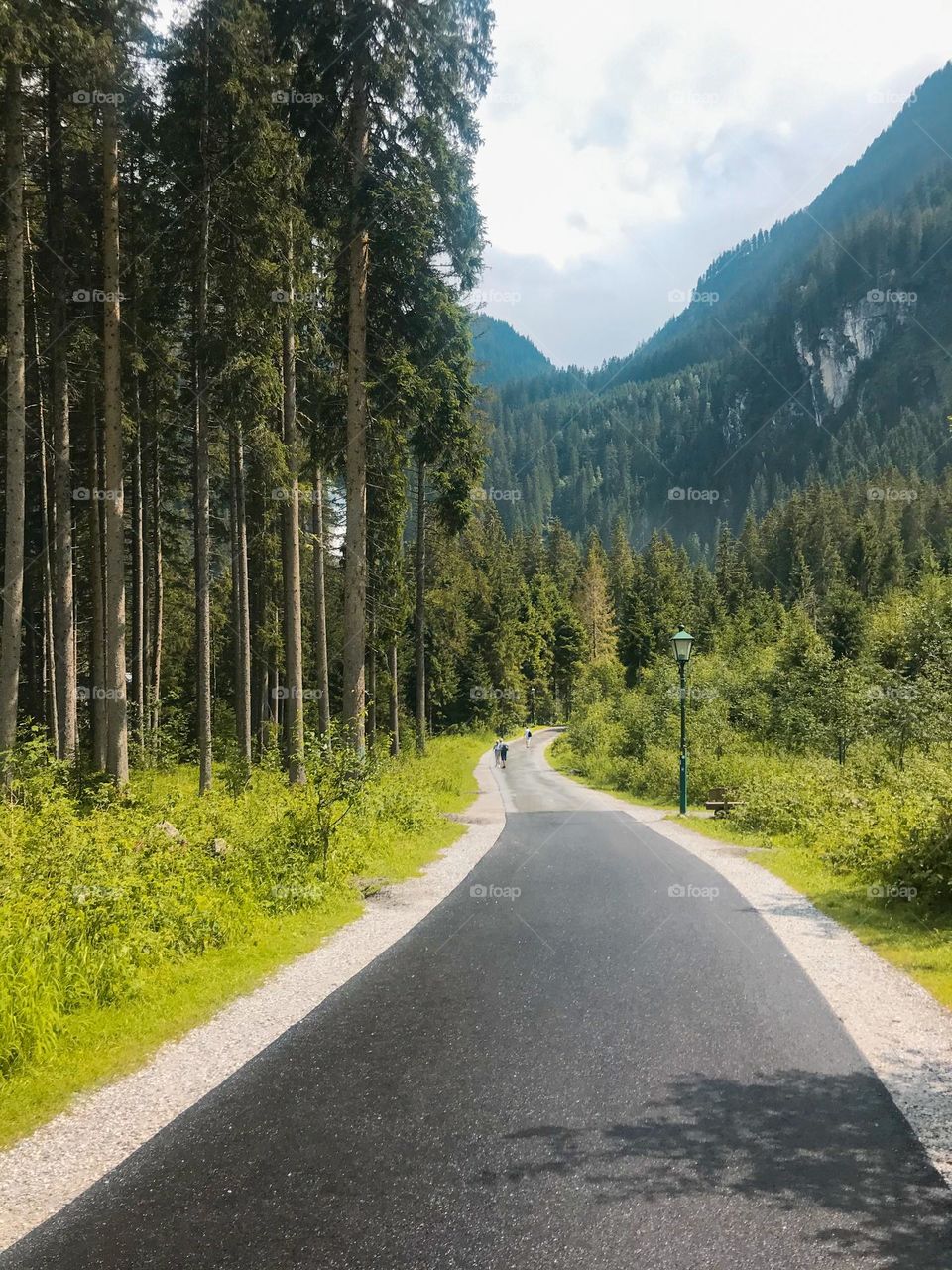 A beautiful road in the mountain