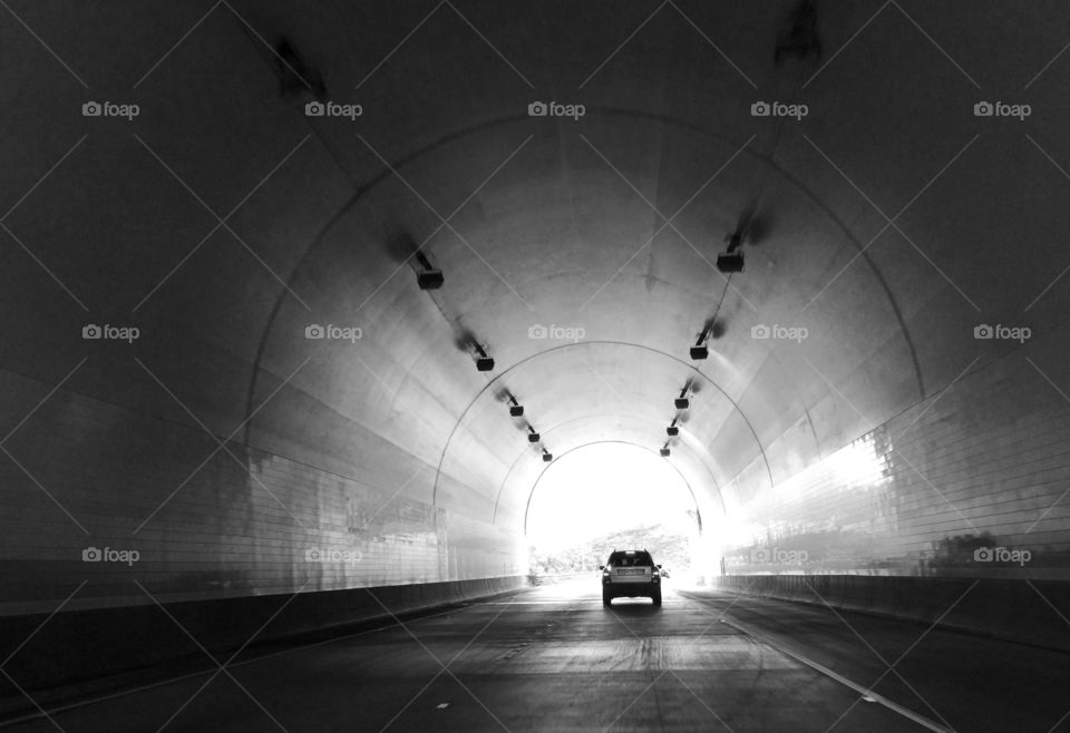 Tunnel Travel . Traveling through a tunnel.