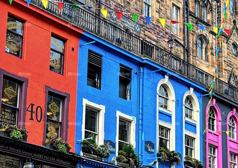 colourful Edinburgh