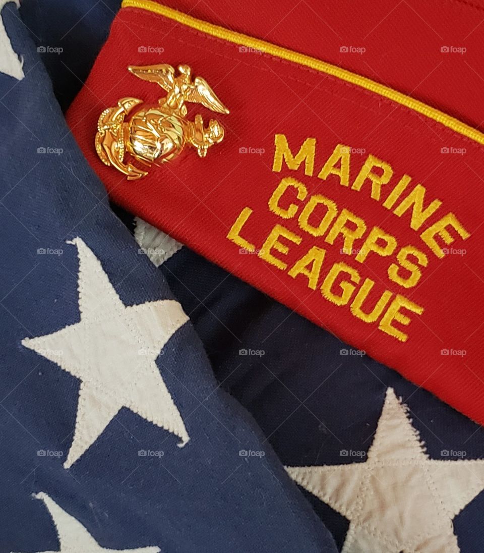 marine corps and flag