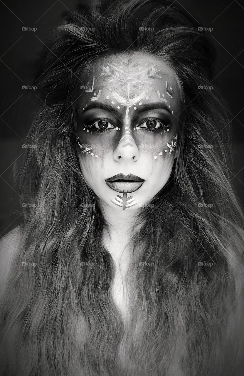 My wild soul, second incarnation, my strength - auto portrait.