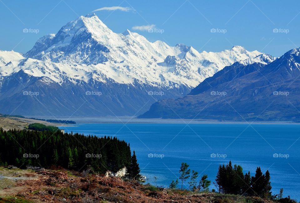 View of snowy mountain