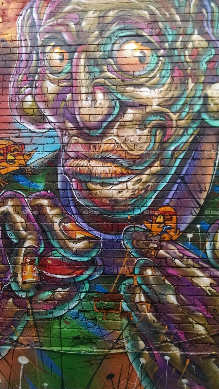 Who knew graffiti could be so incredible?! Graffiti Alley in Toronto is full of vibrant colors and swirling portraits.