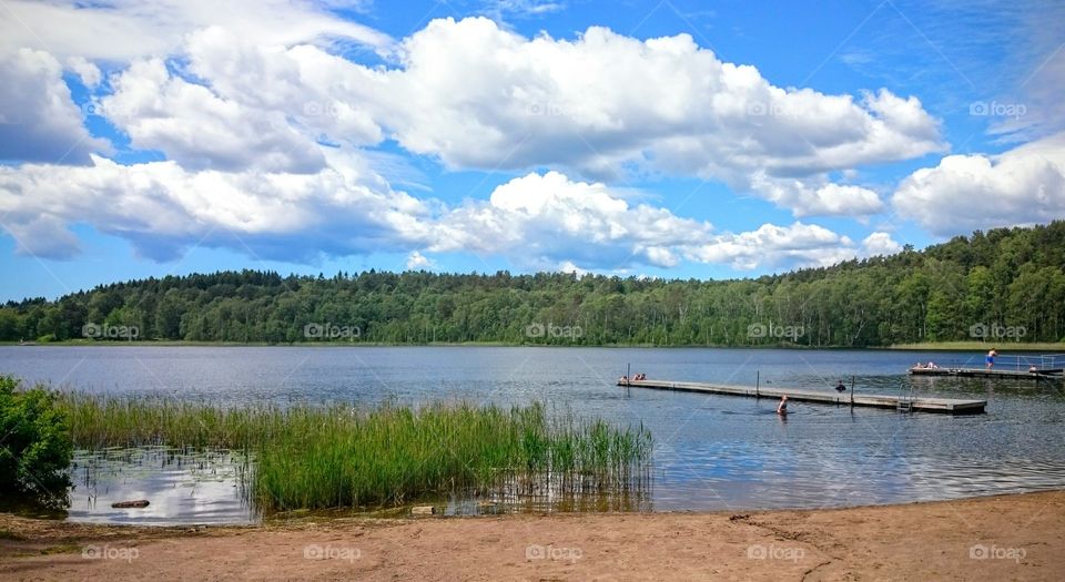 a lake a warm summerday Swede. a lake a warm summerday, Sweden