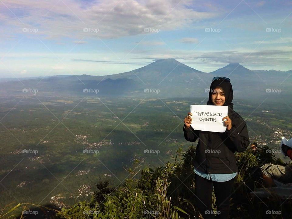 top of andong peak. central java