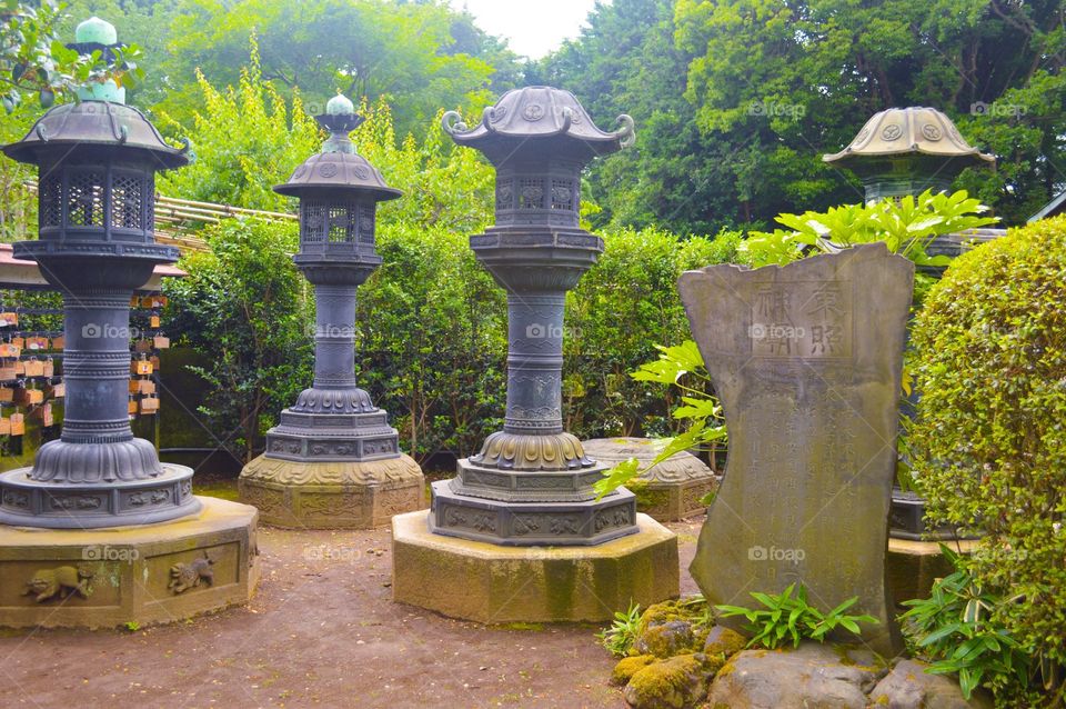 lanterns in ueno park