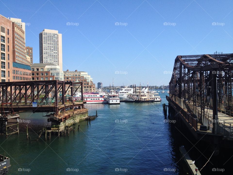 A sunny morning at Boston’s seaport.