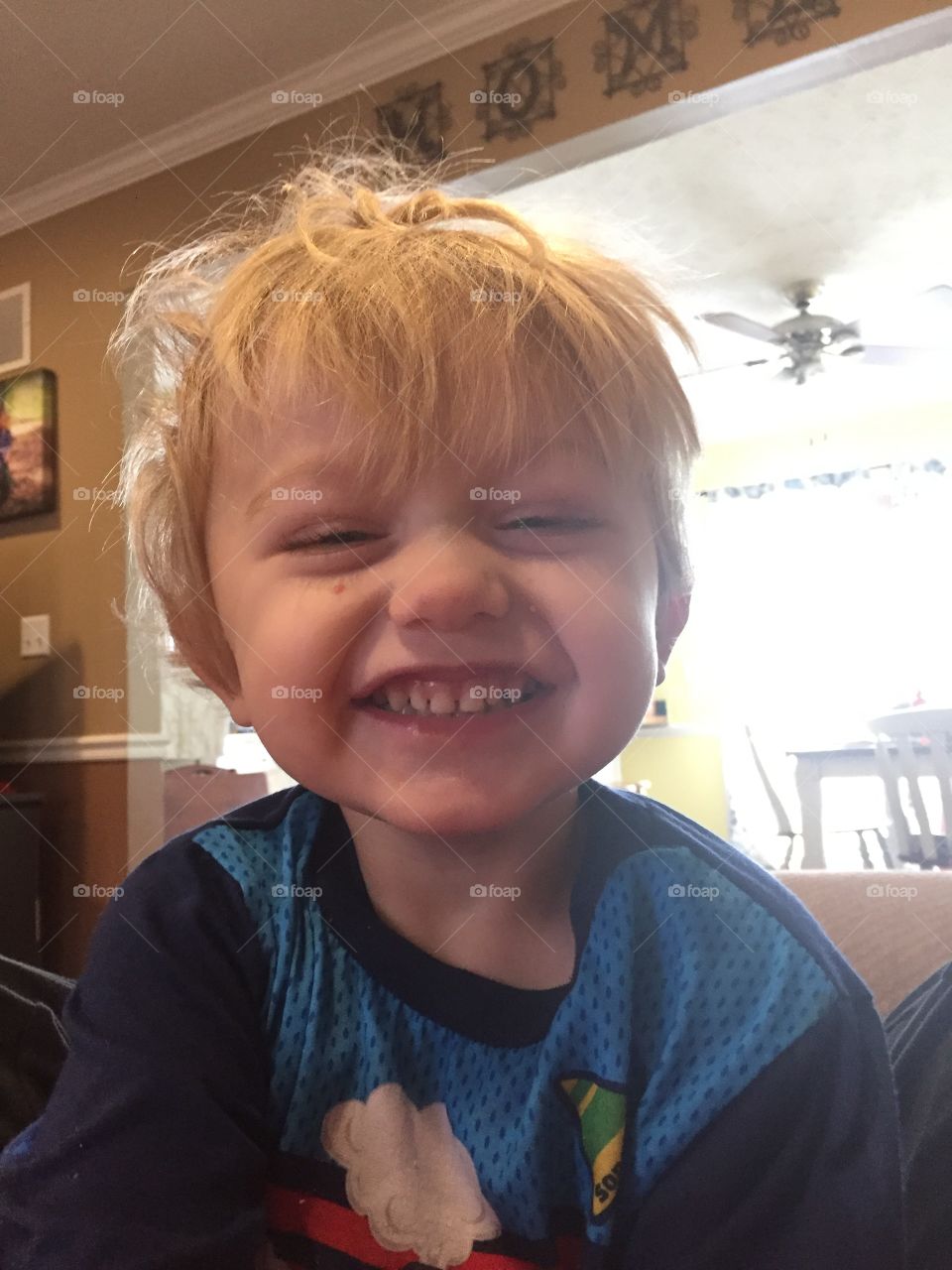 Portrait of a cute smiling boy