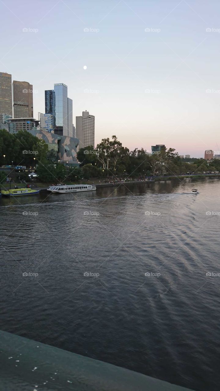 wonderful yarra river in Melbourne.