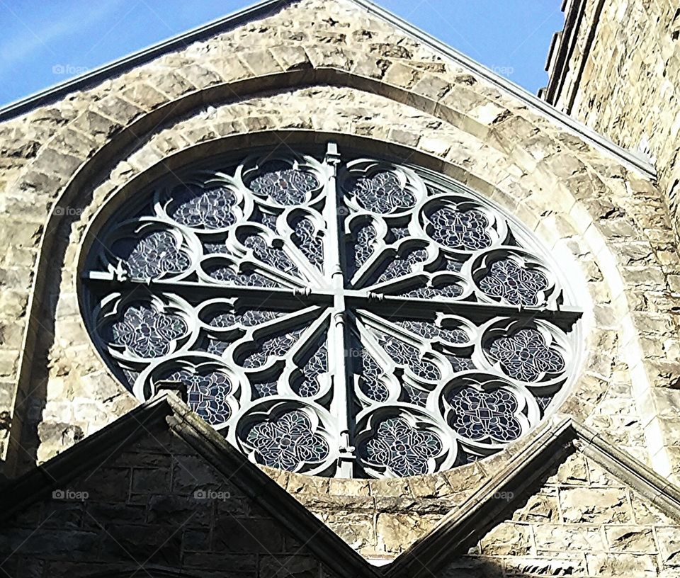 old church window