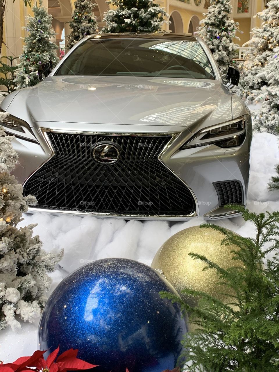 Automobile, car, LEXUS, coupe, silver, Christmas, stunning, sh reflection, ride quality, strong engine, bold cabin material, smo automatic, all-wheel drive, 354 hp, LED headlights, power roo suspension, massaging seats, lane change assistance