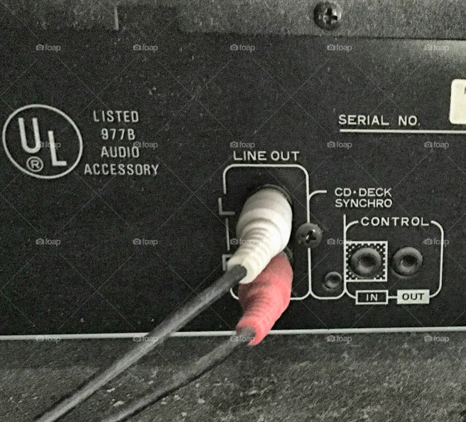 Hooking up electronics, audio.