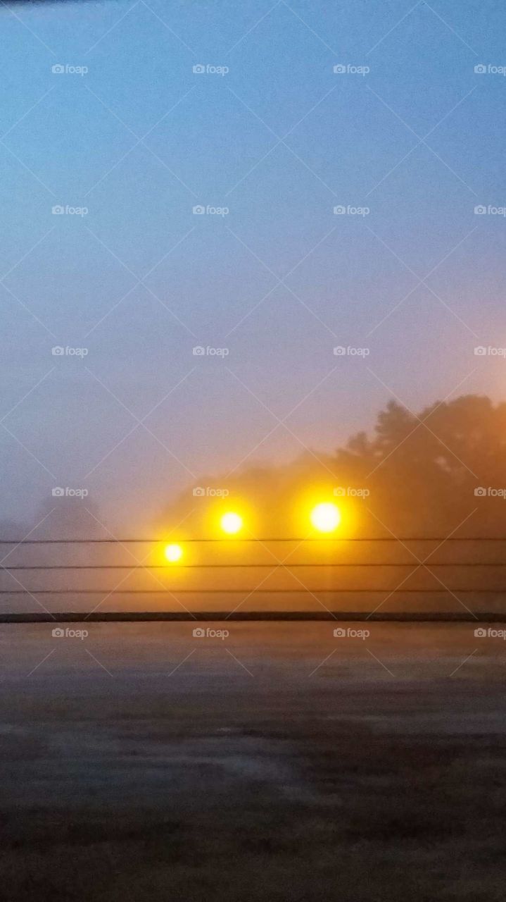 it's very foggy this morning