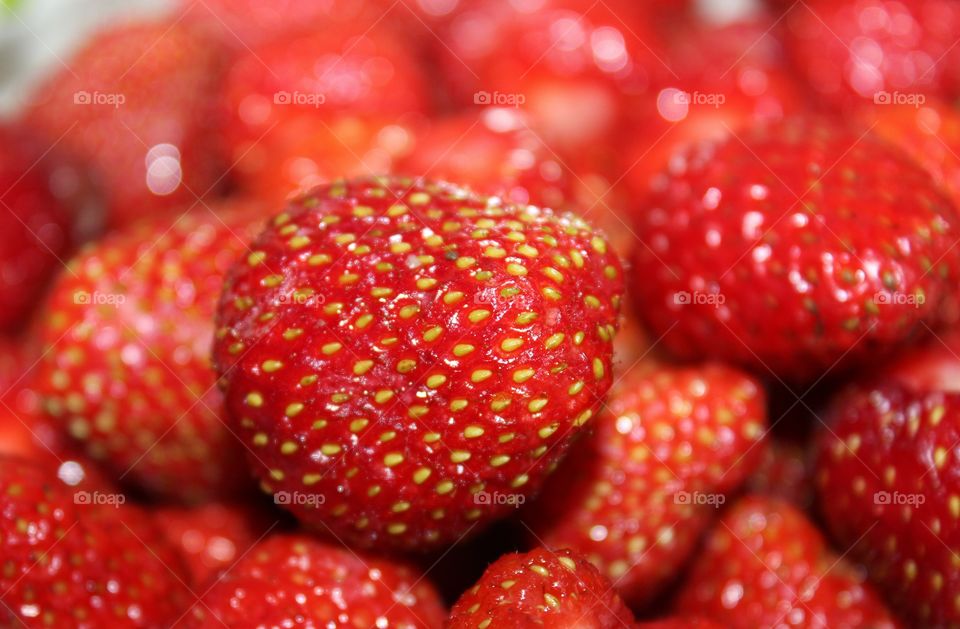 Juicy strawberry next door