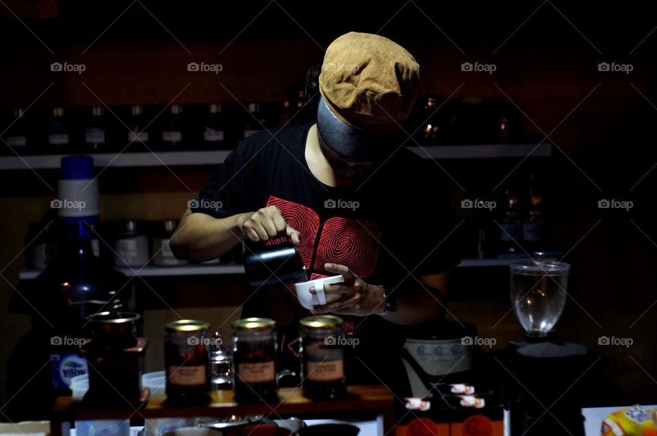 The process of making red velvet art