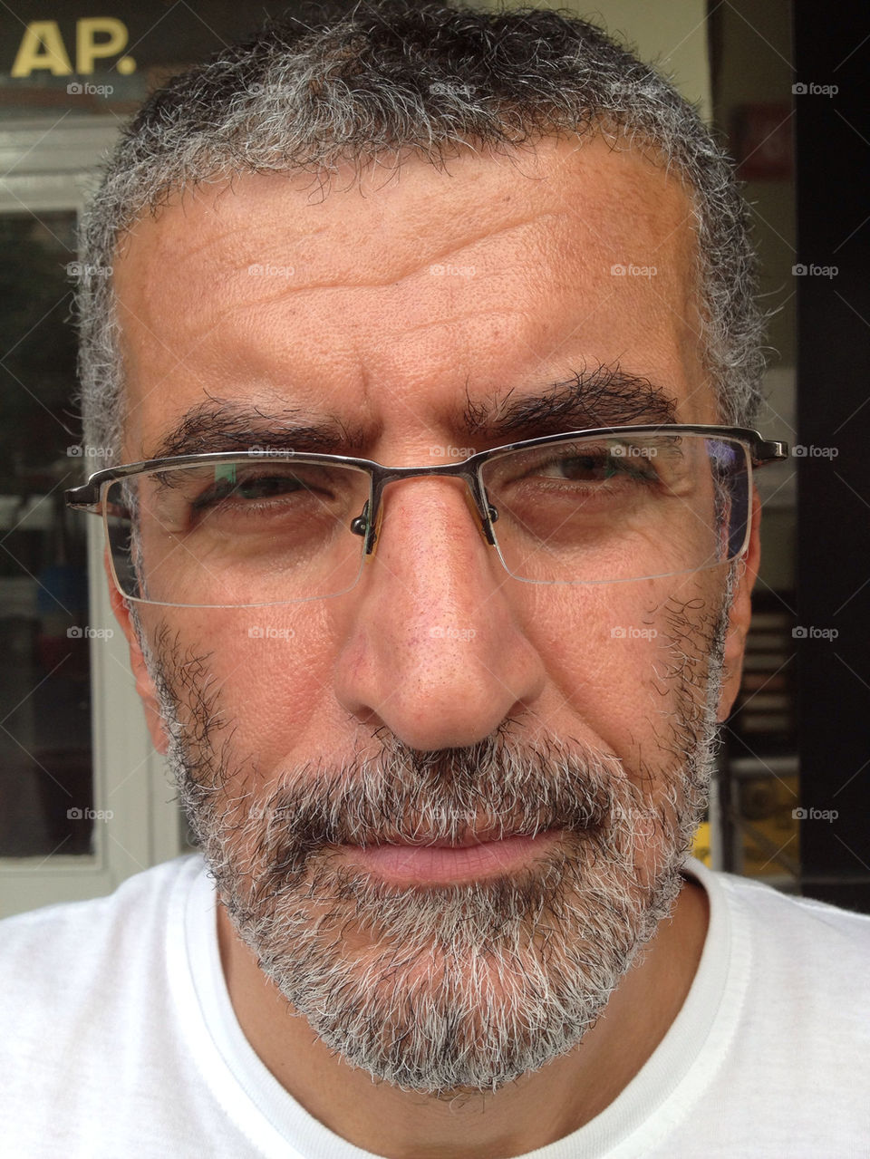 face glasses man old by linhof