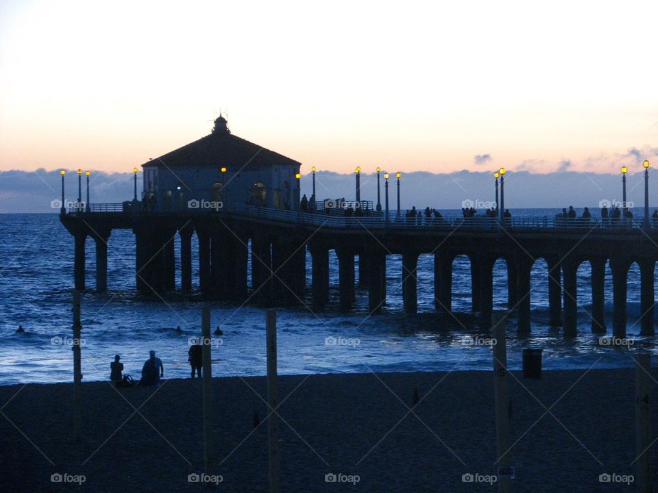 Manhattan Beach Pier at Sunset