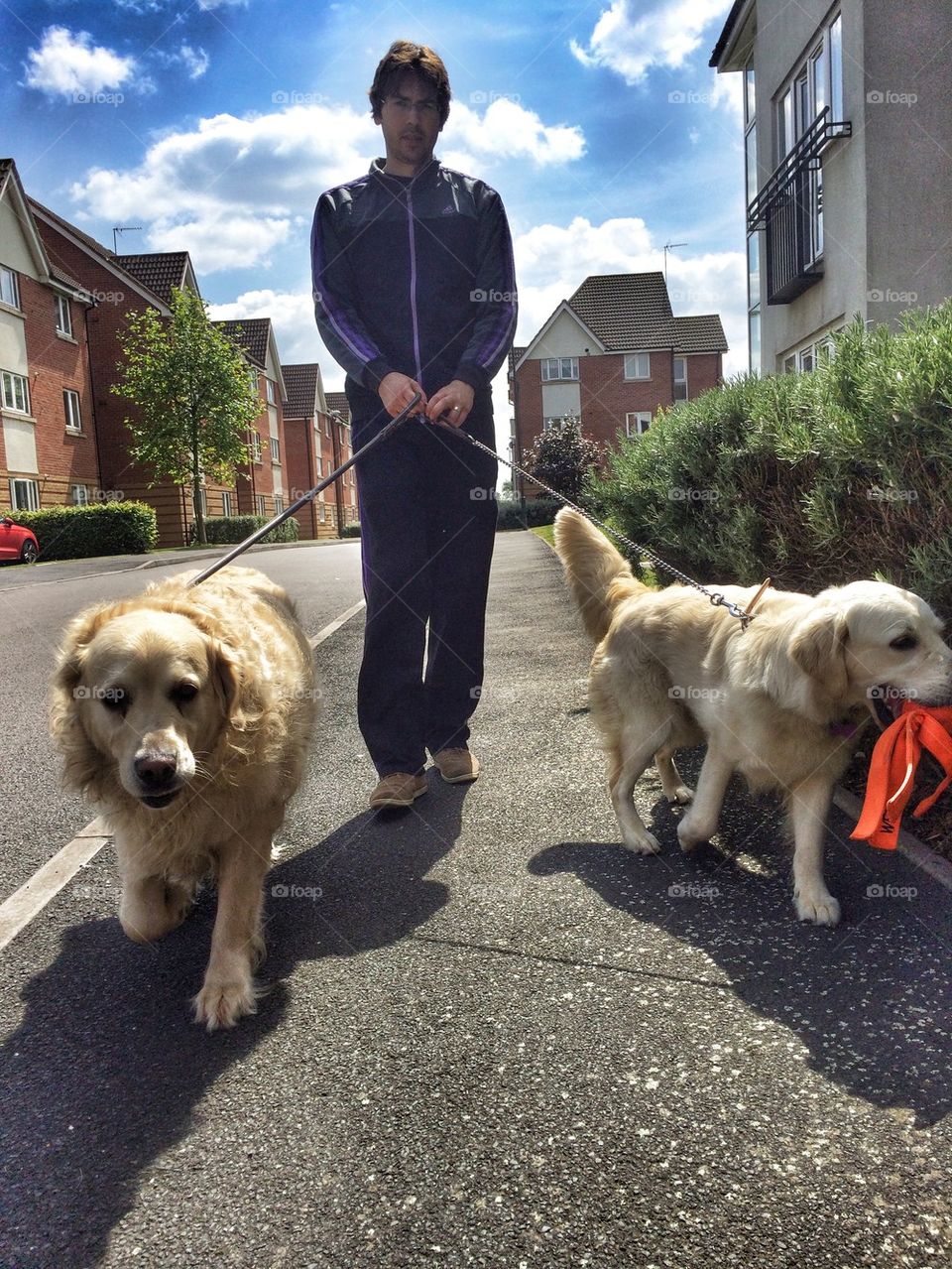 Nocas and Zoe with daddy