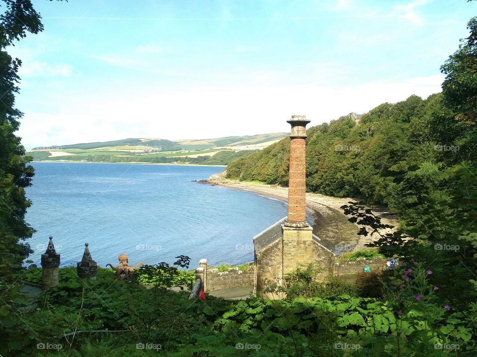 Scottish castle coast