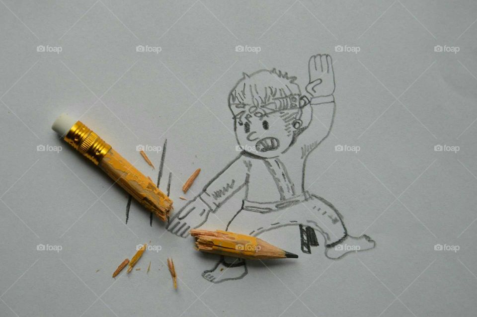 karate kit and pencil