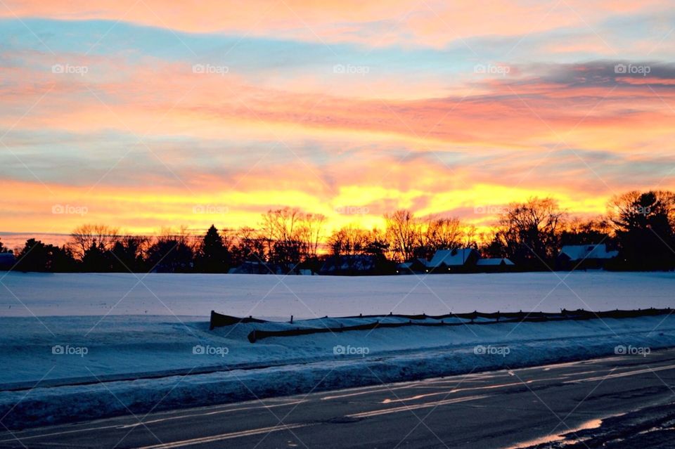 Snow Sunset