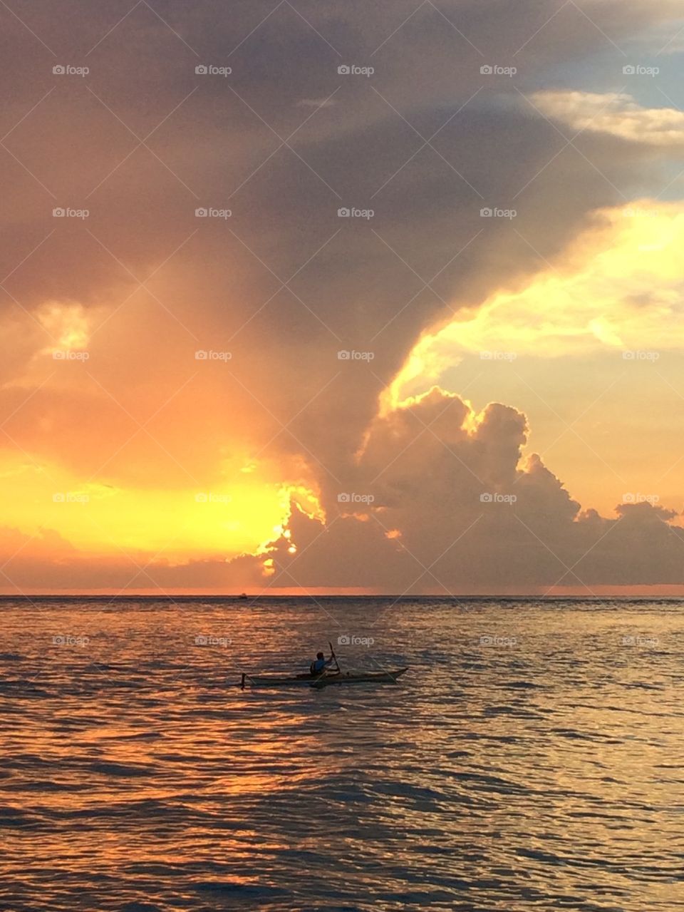Kayak at Sunset