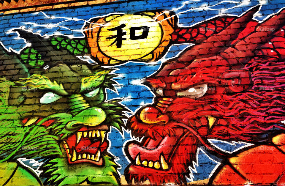 Stunning San Francisco Chinatown graffiti