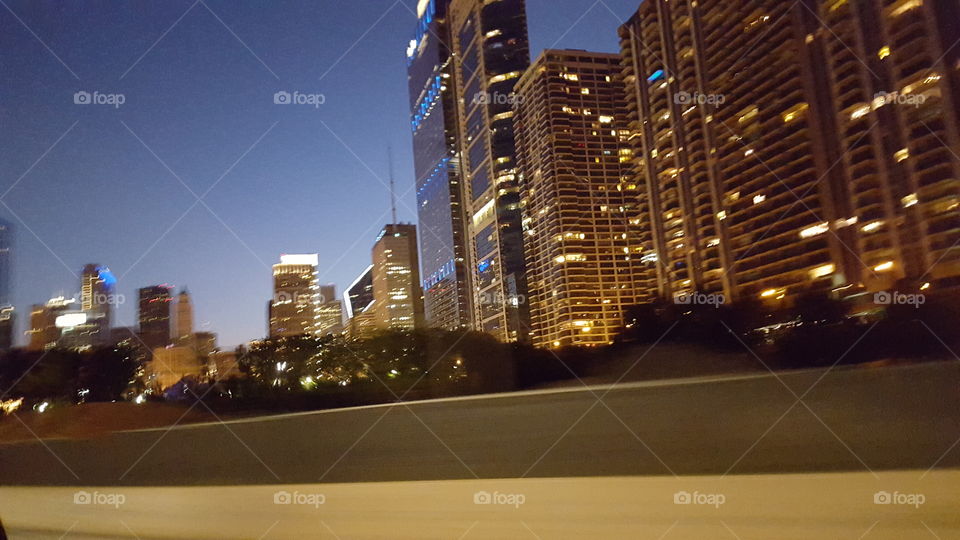 View of Edge of Millennium Park in Chicago