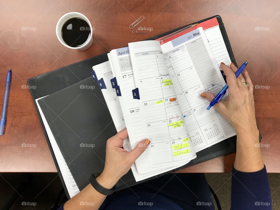 Using at a glance calendar