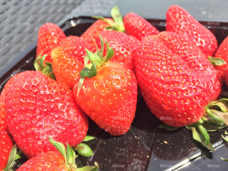 fresh strawberries