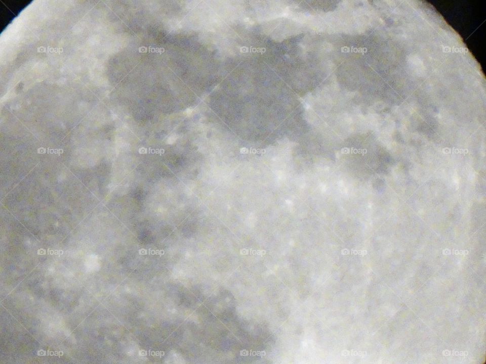 Full moon closeup